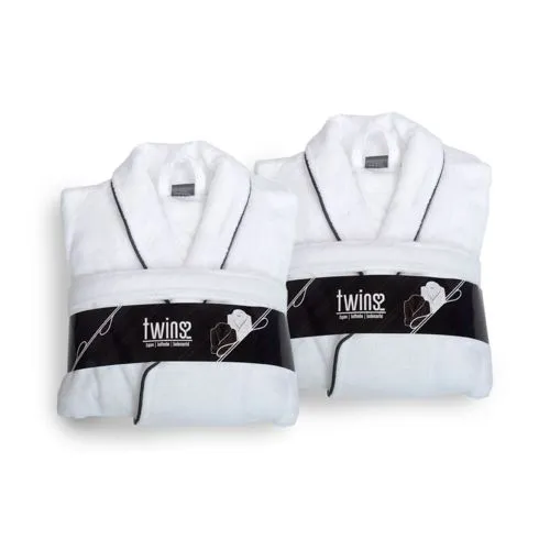 Peignoir Premium Col Châle Personnalisable - Velours et Coton