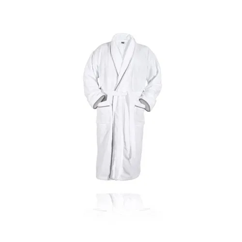 Peignoir Personnalisable Col Châle TWINS - Velours & Éponge Premium