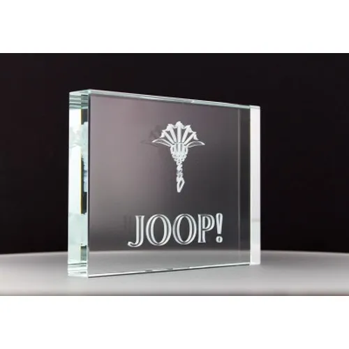 Plaque de Verre Gravée 100x150mm - Trophée Personnalisable avec Écrin