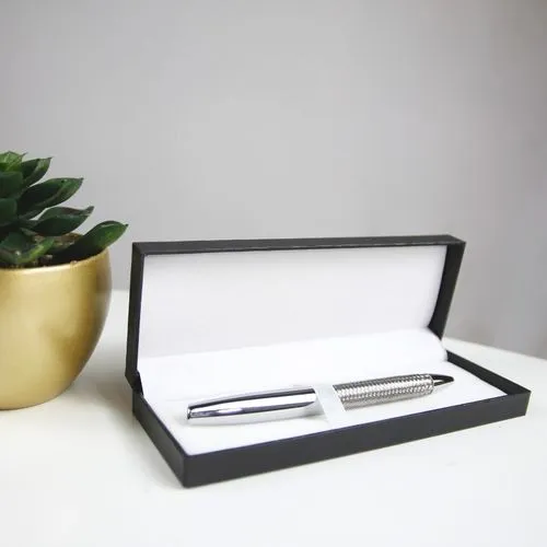 Stylo bille VENETA Argent Brillant