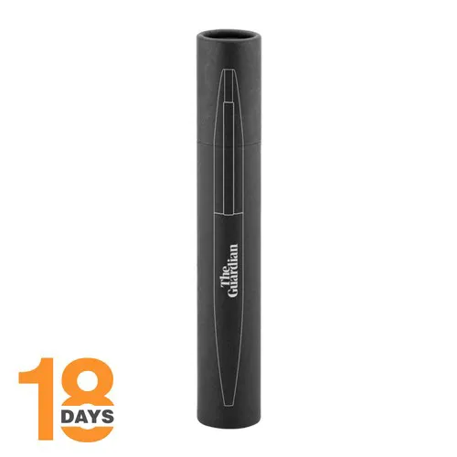 Stylo à bille twist fin en métal STOCK BLEU Rubber