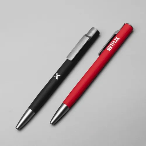 AIIE Stylo bille Alu Recylé rubber Rouge FR