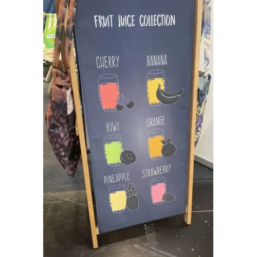 Chevalet Publicitaire Menu avec Tissus Interchangeables