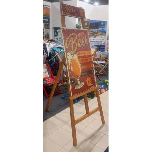 Chevalet Publicitaire Menu avec Tissus Interchangeables