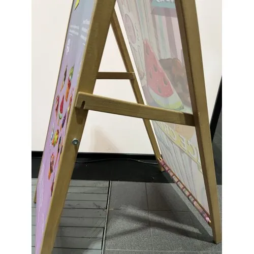 Chevalet Publicitaire Menu avec Tissus Interchangeables