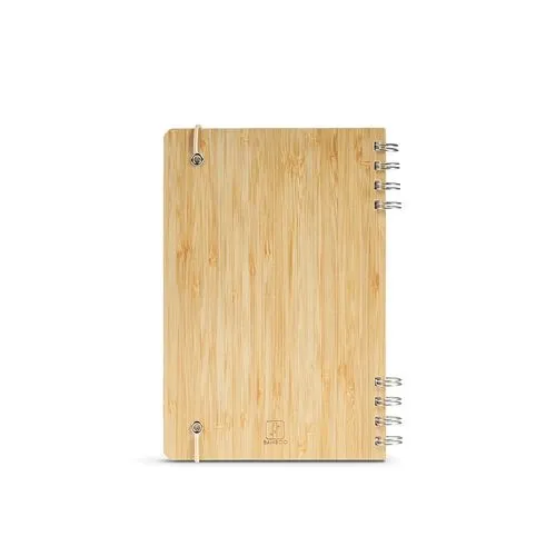 Carnet Dante couverture en bambou, 196p recyclées 70g/m²