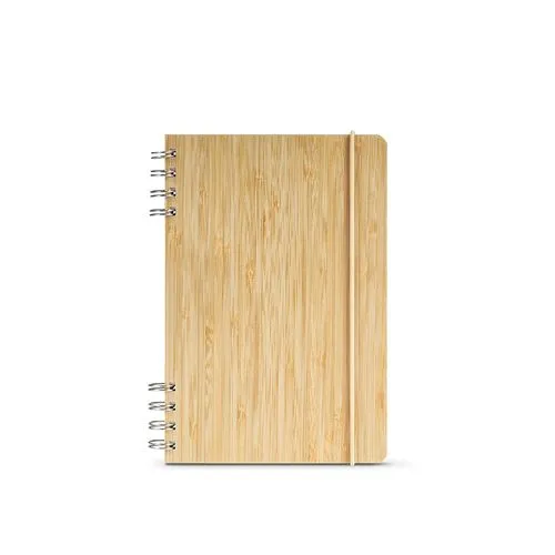 Carnet Dante couverture en bambou, 196p recyclées 70g/m²