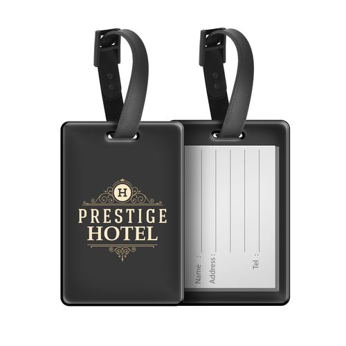 Étiquette Bagage PVC Flex Personnalisable - Impression Quadri