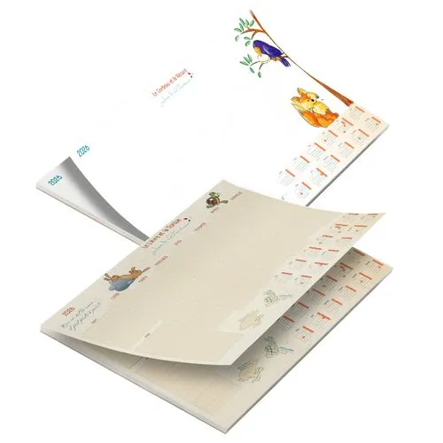 Sous-main publicitaire 2026 Jean de la Fontaine personnalisable