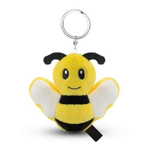 Abeille en peluche RPET, porte-clés | Miro
