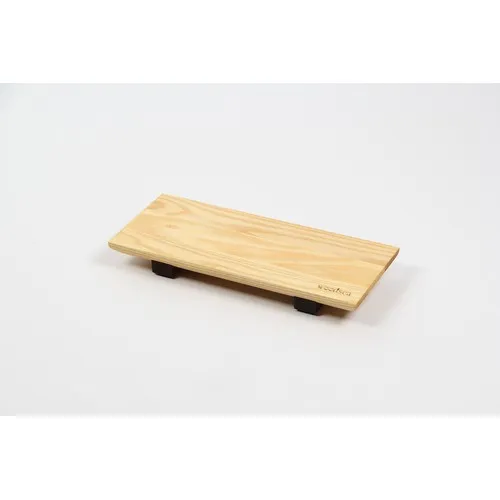 Planche à Sushi Bois Mixte Personnalisable - Frêne et Noyer 30x12cm