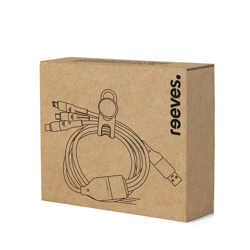 Câble de Charge 6-en-1 Publicitaire avec Support - 100W