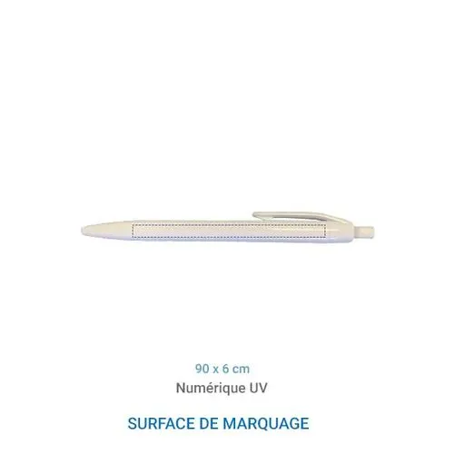 Stylo à bille BUDGET - Blanc