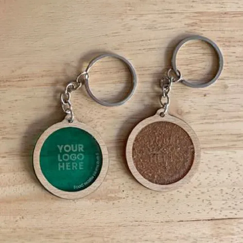 Porte-clés Écologique en Biomatériau 100% Biodégradable Personnalisé