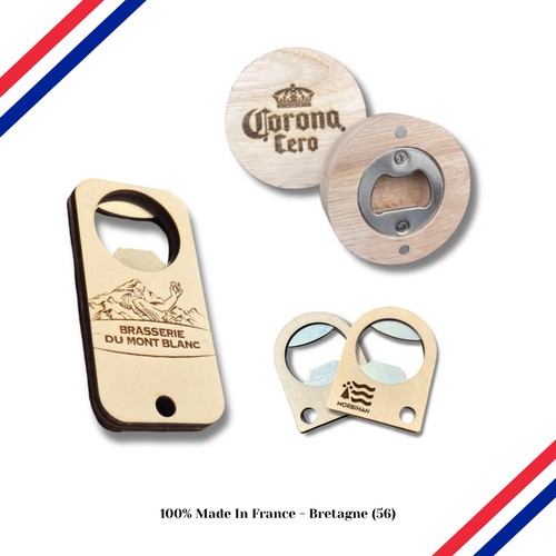 Badge Bois Personnalisé avec Aimant – Fabrication Française