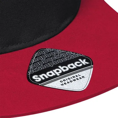 Casquette Snapback contrastée à 5 panneaux
