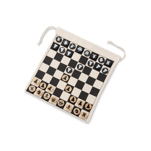 Jeu d'échecs en bois personnalisable avec pièces stabilisées