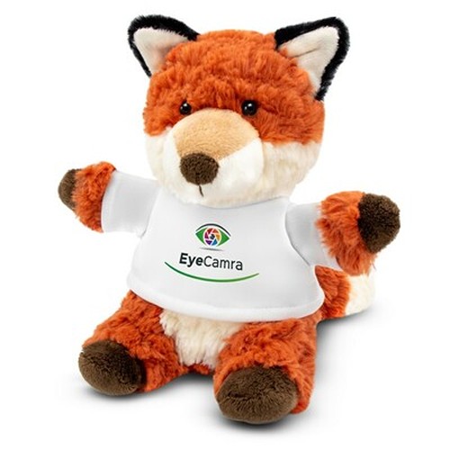 Peluche Renard avec T-shirt Personnalisable - Cadeau Publicitaire