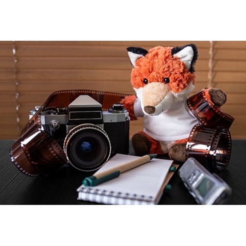 Peluche Renard avec T-shirt Personnalisable - Cadeau Publicitaire