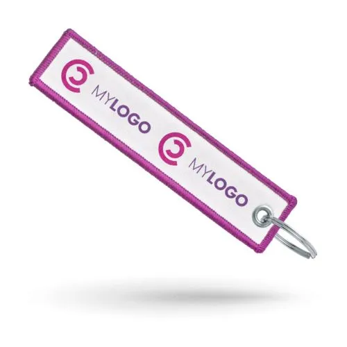 Porte-clés textile tissé