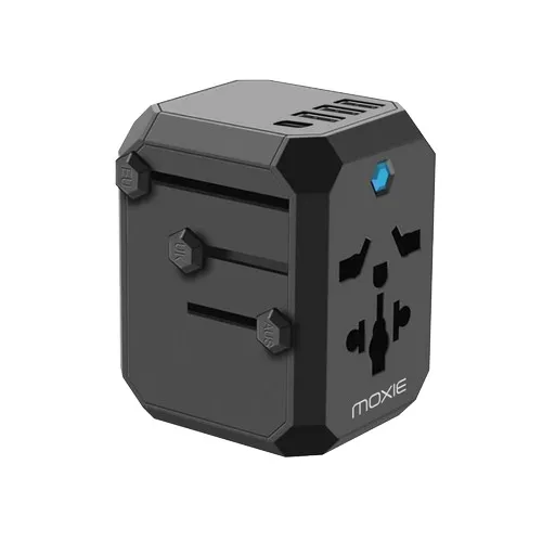 Adaptateur secteur Universel de Voyage Noir