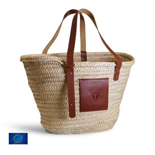 Grand Panier en Paille Personnalisable - Fabrication Européenne