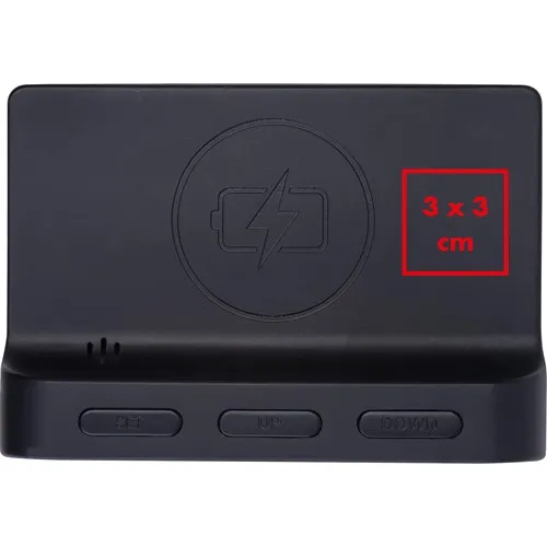 Réveil Miroir avec Chargeur Sans Fil Personnalisable