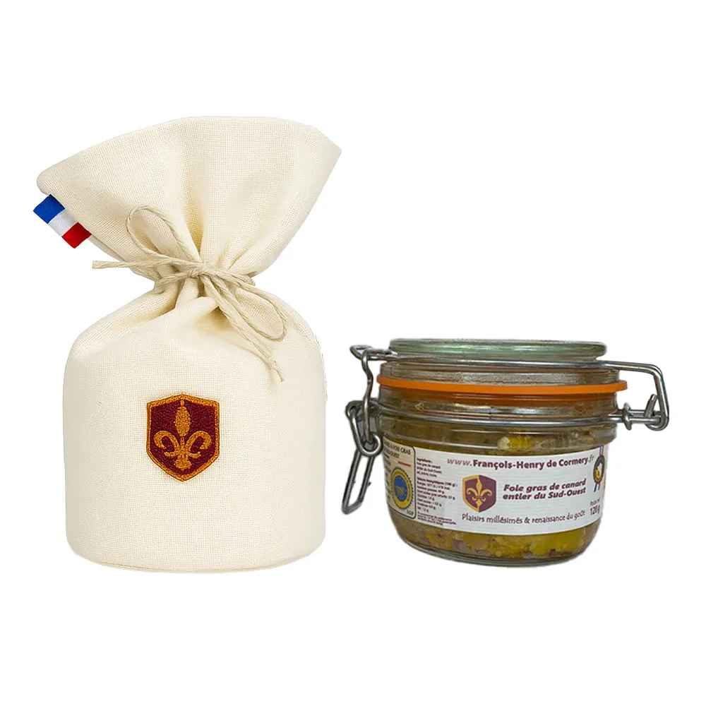 Verrine de Foie Gras Entier Personnalisable 120g - Cadeau d'Affaires