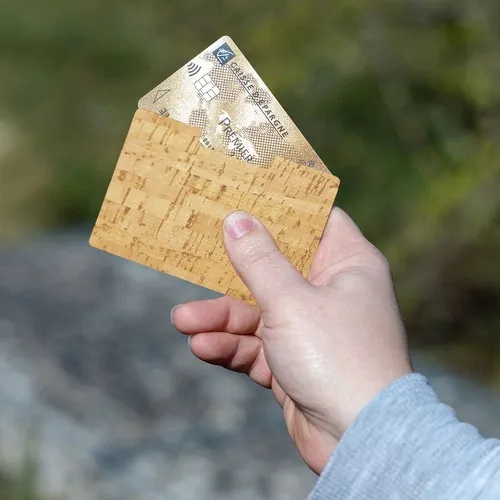 PORTE CARTE SIMPLE LIEGE - MADE IN EUROPE