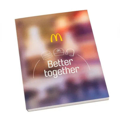 Bloc-notes A6 personnalisable 25 feuilles avec couverture