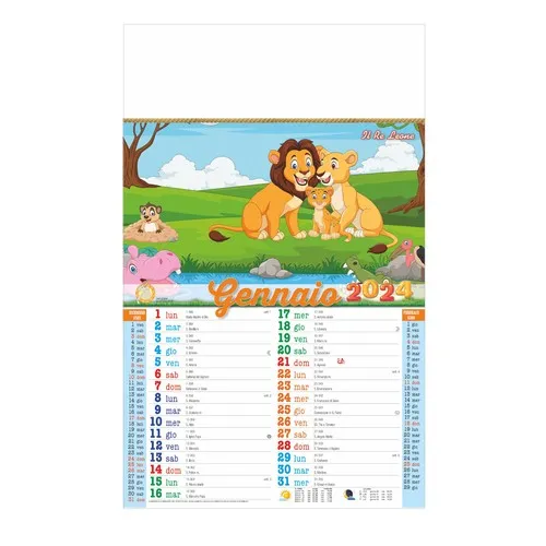 Calendrier Trimestriel 12 Feuilles Personnalisable - Format 28,8x47 cm