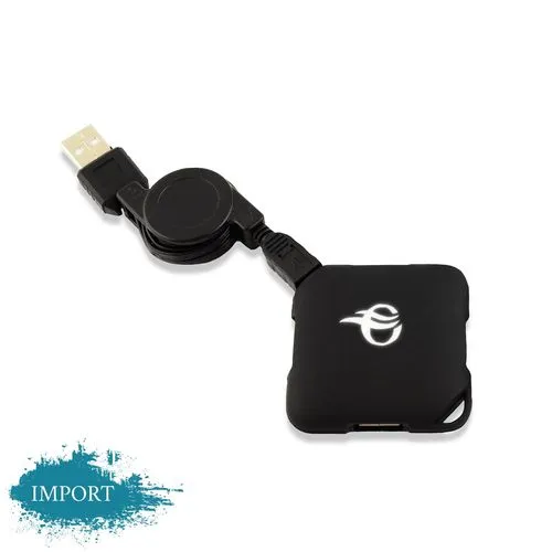 Hub USB Bambou Personnalisable - 2 USB + 2 Type-C