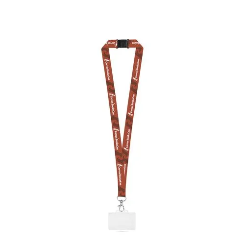 Lanyard Personnalisé en Polyester Recyclé avec Porte-Badge