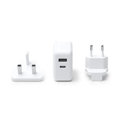 Adaptateur de Voyage Universel Personnalisable USB + Type-C