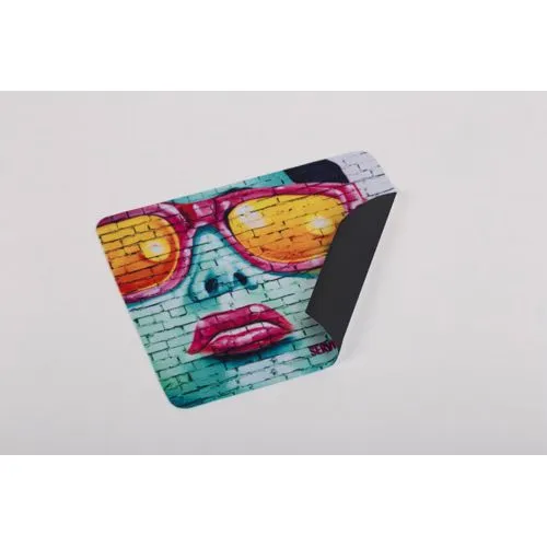 Tapis de souris 2 en 1 personnalisable : support et nettoyant écran