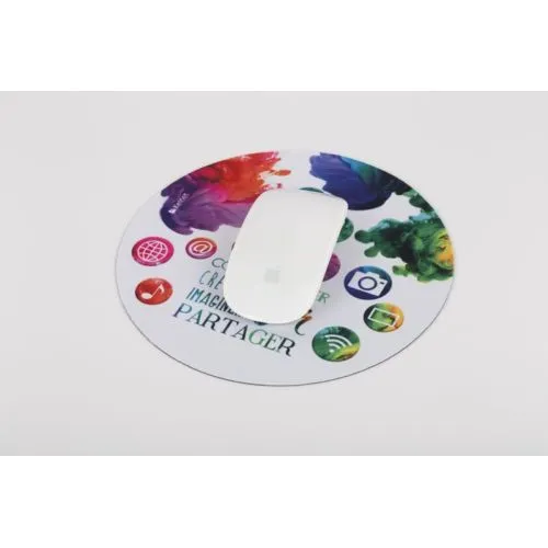 Tapis de souris 2 en 1 personnalisable : support et nettoyant écran