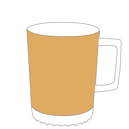 Mug Softpad Personnalisable - Porcelaine Premium avec Base Antidérapante