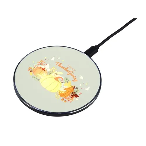 Chargeur Sans Fil LED UV Personnalisable - Logo Lumineux