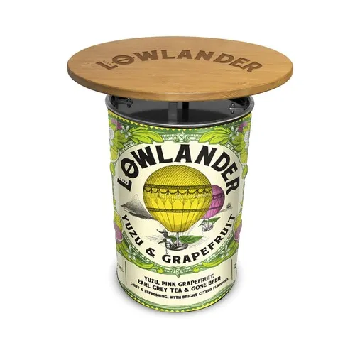 Barbecue Baril Noir 60L Personnalisable | Cadeau d'Entreprise Original