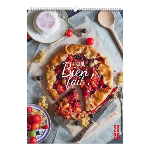 VITE FAIT, BIEN FAIT 2026 - 6 FEUILLETS - RELIURE BAGUETTE - MARQUAGE 1 COULEUR