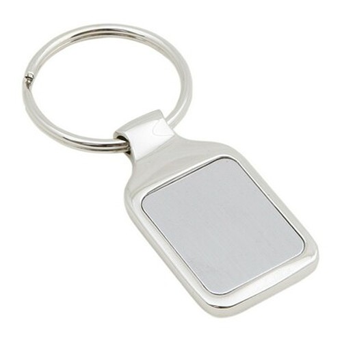 Porte-clés Rectangulaire Métal avec Coffret Cadeau - Personnalisable
