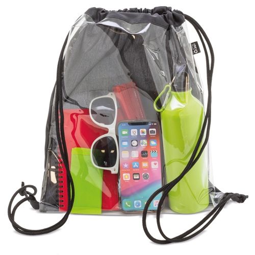 Sac à dos pliable à cordon avec mousqueton personnalisable