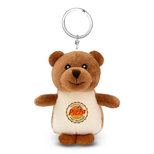 Porte-clés Ours en Peluche Personnalisable - Cadeau Publicitaire