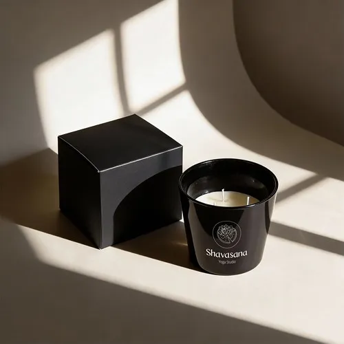 Bougie personnalisable par sérigraphie - Cadeau d'entreprise lumineux