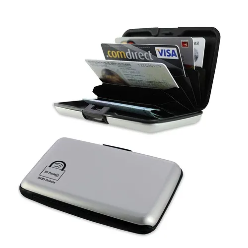 Porte-Cartes Sécurisé RFID Aluminium - Protection Anti-Piratage