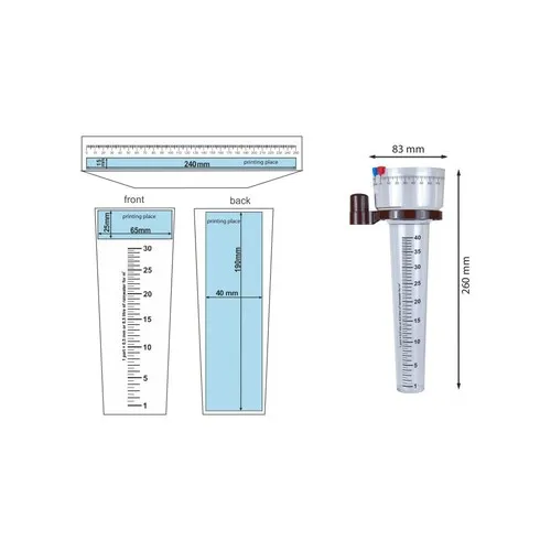 Pluviomètre RAIN – FOLD STANDARD