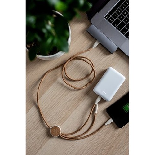Câble de charge 4-en-1 en liège et paille de blé personnalisable