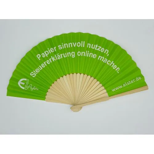 Éventail Bambou Publicitaire Personnalisable - 25 Baguettes