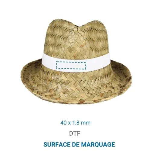 Chapeau de paille TRILBY - Blanc