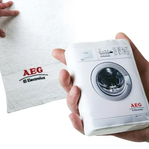 Serviette de bain compacte personnalisée broderie 5000 points 50x90cm